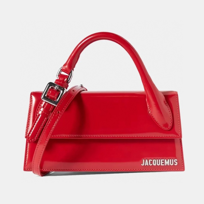 Túi xách Jacquemus Le Chiquito 2023 Đỏ, Nâu Nhập Khẩu Da Bê nguyên miếng Phần Cứng Mạ Vàng
