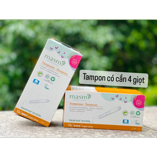 Tampon hữu cơ có cần đẩy 4 giọt Masmi