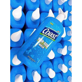 (Sale 155k) SỮA TẮM GỘI CHO NAM COAST HAIR & BODY WASH 946ML