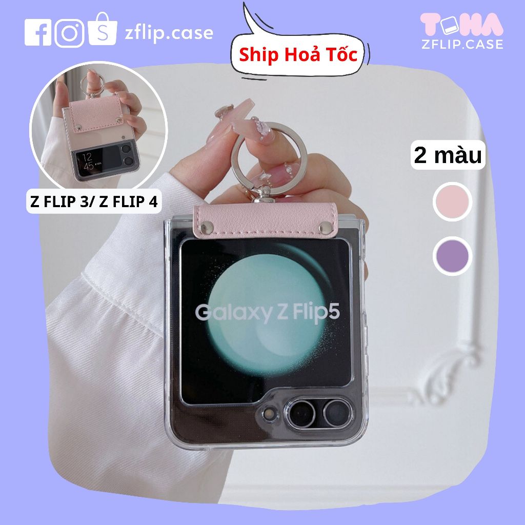 Ốp trong suốt Samsung Z Flip 5/ Z Flip 4 ôm chắc máy, bảo vệ bản lề ZFlip4/ ZFlip5