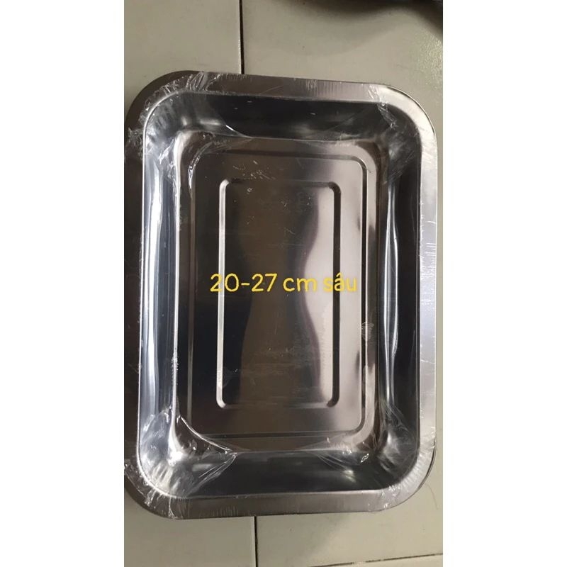 KHAY SÂU ĐỰNG THỰC PHẨM INOX CAO CẤP
