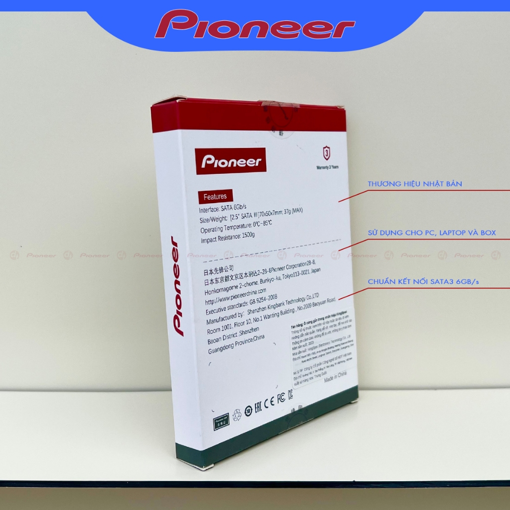 Ổ cứng SSD Pioneer 512GB 2.5 SATA3 - Hàng Chính Hãng