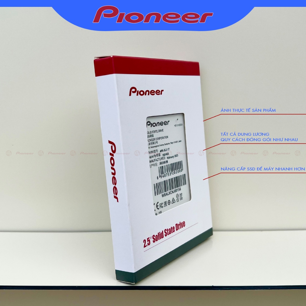 Ổ cứng SSD Pioneer 512GB 2.5 SATA3 - Hàng Chính Hãng