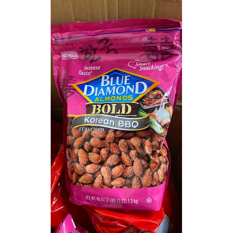 Hạnh nhân vị BBQ Hàn Quốc của Mỹ - Blue Diamond Almonds Bold Korean BBQ