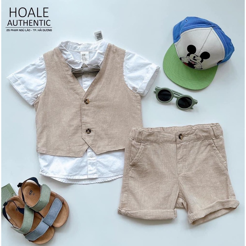 Bộ công tử Hè cho bé trai H&M sz 9-24M