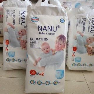 Bỉm nanu gói 50 miếng size m- xxxl