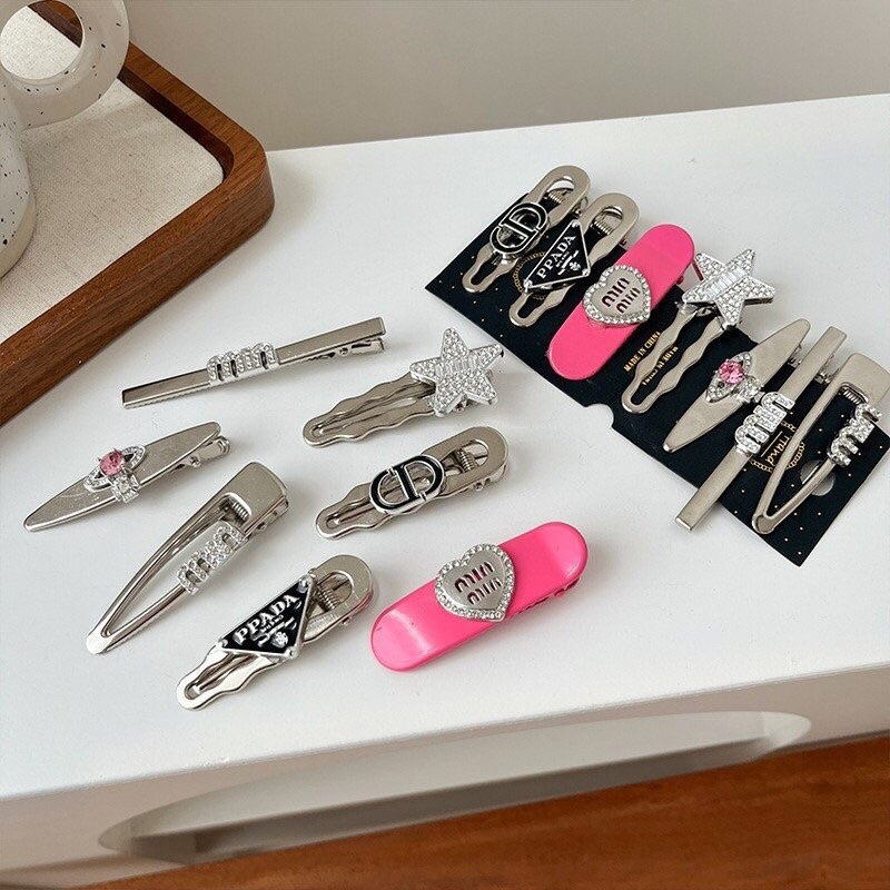 Set 7 kẹp tóc y2k đính đá