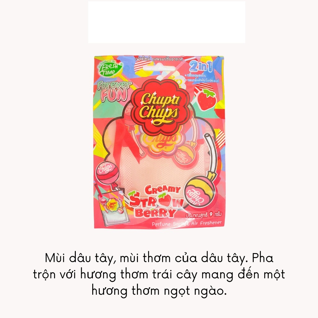 Túi thơm Chupa Chups - Túi treo làm thơm, khử mùi hôi phòng, tủ quần áo