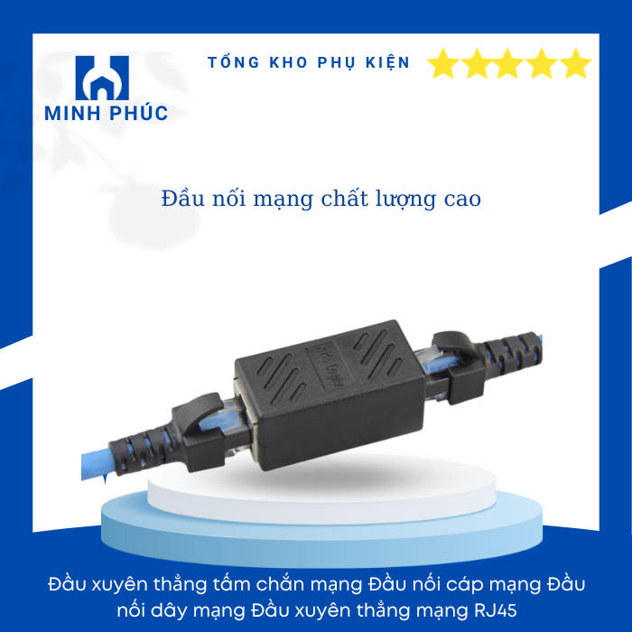 Đầu Nối Dây Mạng Lan Rj45 Female Sang Female Cat6 - Lan Rj45-2- Đầu nối dây mạng LAN RJ45