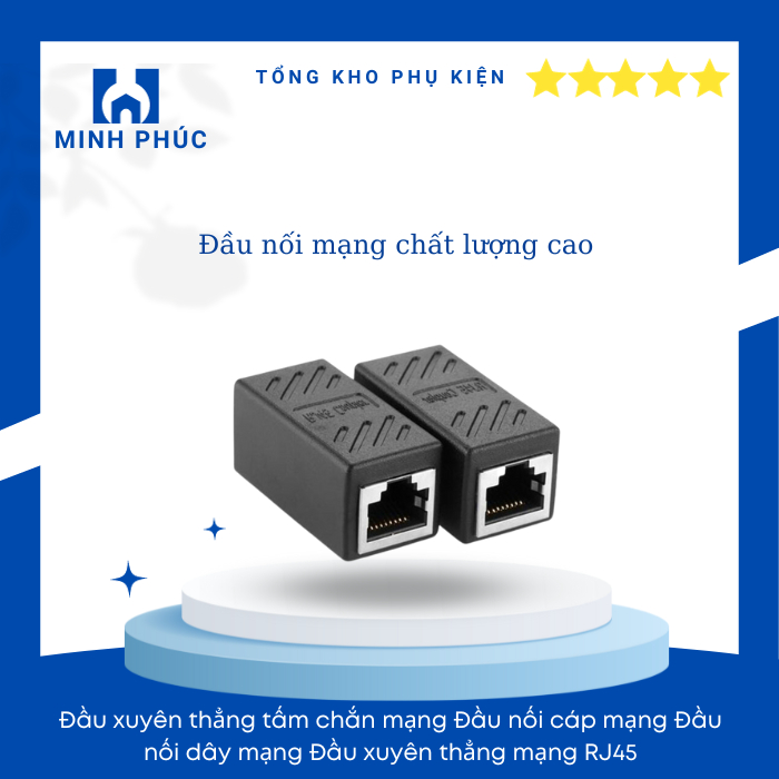 Đầu Nối Dây Mạng Lan Rj45 Female Sang Female Cat6 - Lan Rj45-2- Đầu nối dây mạng LAN RJ45