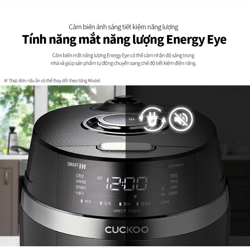 Nồi Cơm Điện Cao Tần Cuckoo CRP-JHR0660FD 1.08L Chống Dính - Tự Động Làm Sạch Nắp Tháo Rời Nhiều Chế Độ Nấu