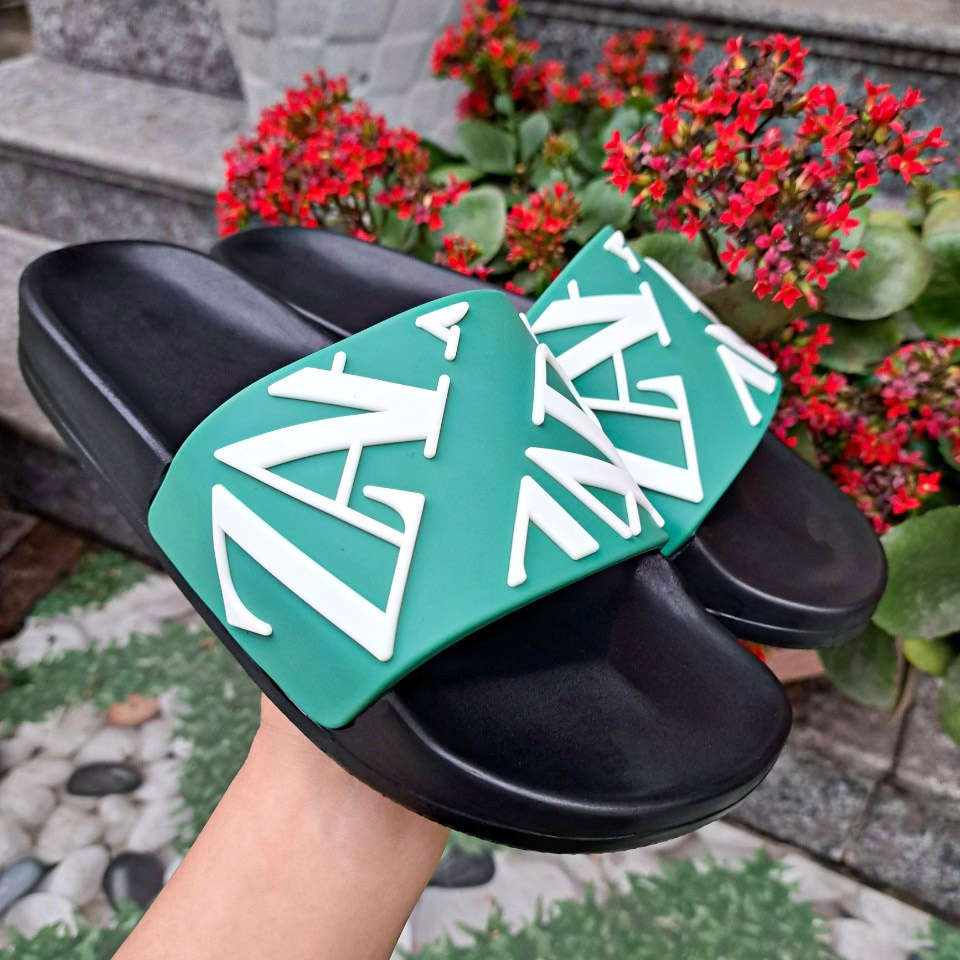 Dép nam quai ngang, dép đế đúc ZABA siêu đẹp đế đúc eva kết hợp quai phối chữ tinh tế, size 38-43