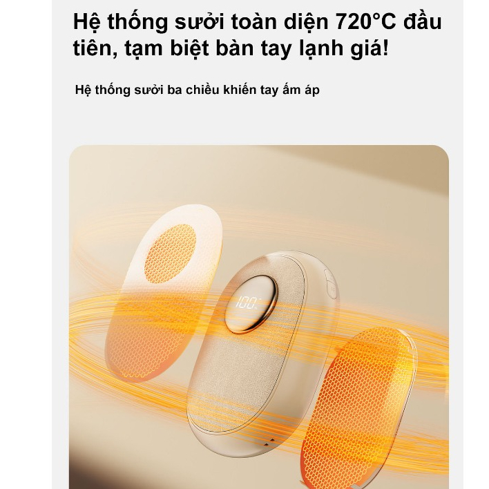 Máy sưởi mini cầm tay vải nỉ túi chườm bụng kinh nóng làm ấm phòng ngủ mùa đông thời trang