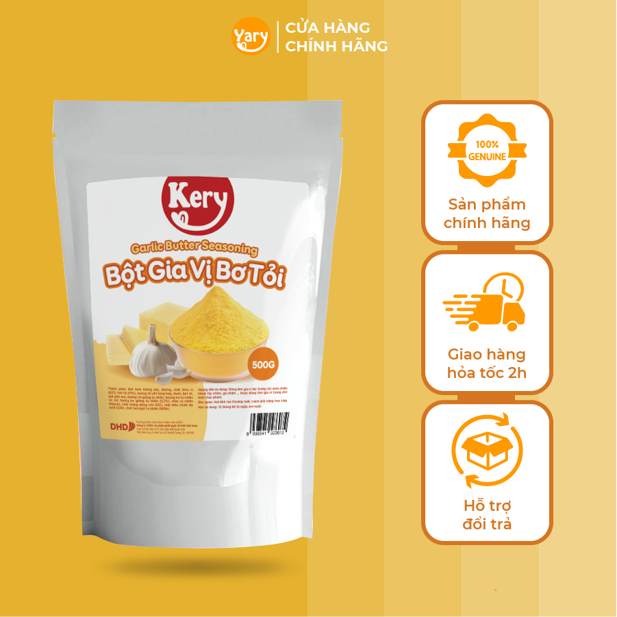 Bột Gia Vị Bơ Tỏi Xào Các Món Ốc, Tôm Thơm Ngon Đậm Vị Ăn Là Nghiền Túi 100gr - 500gr