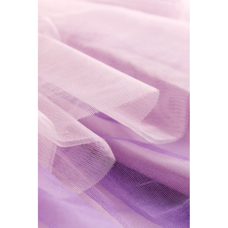 Váy dài tay chân váy bèo Elsa tím H&M