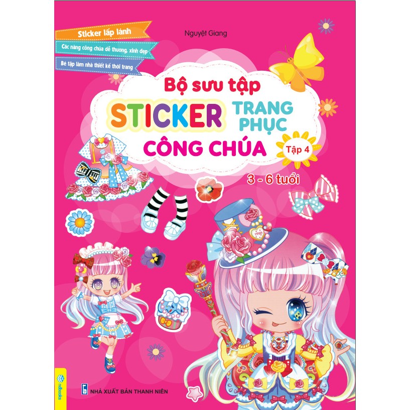 Sách - Bộ sưu tập Sticker Trang Phục Công Chúa 3-6 tuổi