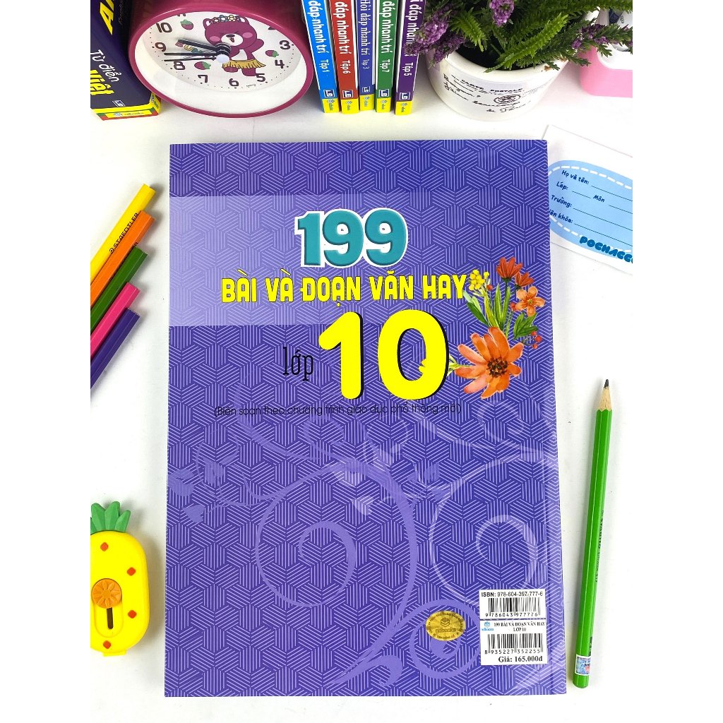 Sách - 199 Bài Và Đoạn Văn Hay Lớp 10 - Biên Soạn Theo Chương Trình GDPT mới - ndbooks