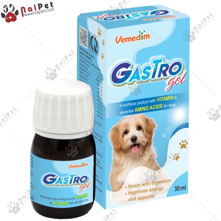 Gel Bổ Sung Vitamin Acid Amin Kích Thích Thèm Ăn Cho Chó Gastro Gel Vemedim 30ml