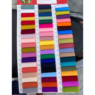 Vải Silk lụa trơn ko bóng may áo dài bà ba