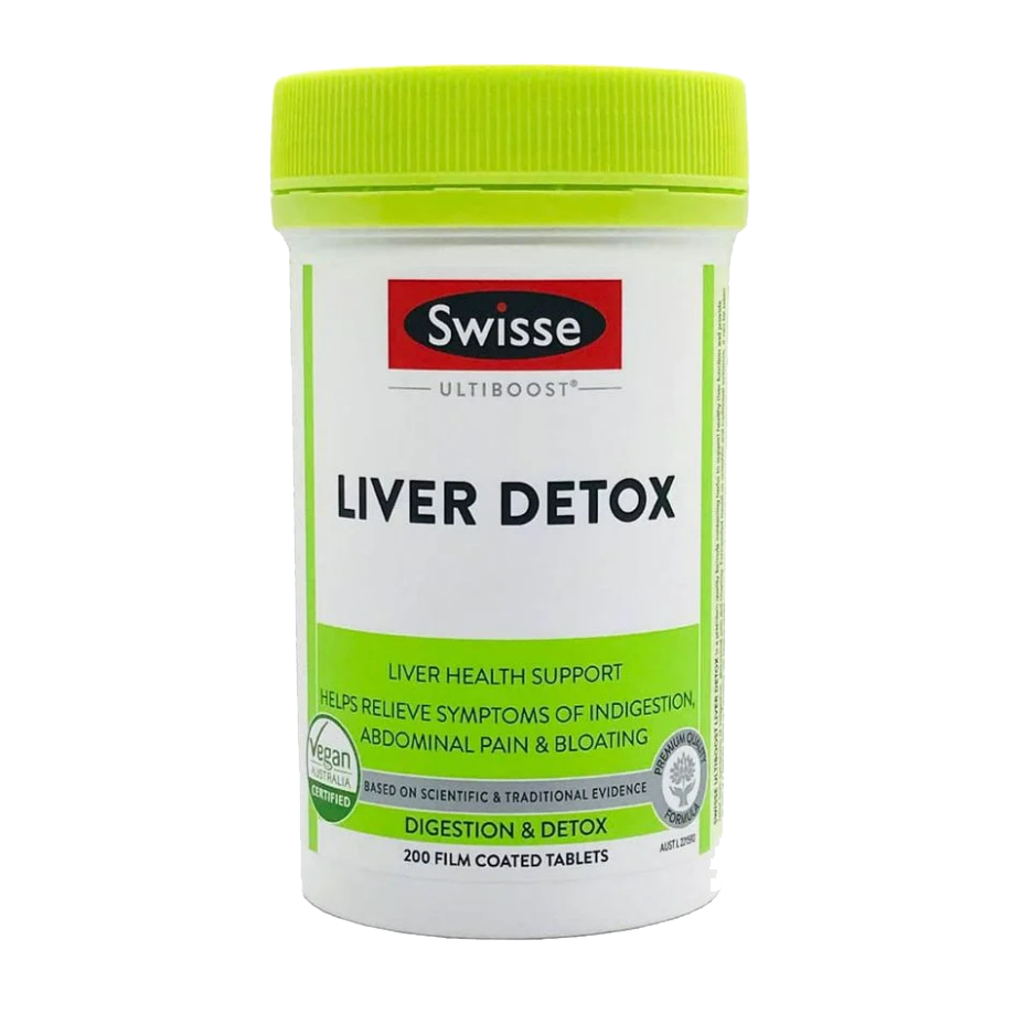 Viên Uống Hỗ Trợ Thải Độc Gan Swisse Liver Detox Healthy Care Extaste 120/200 Viên