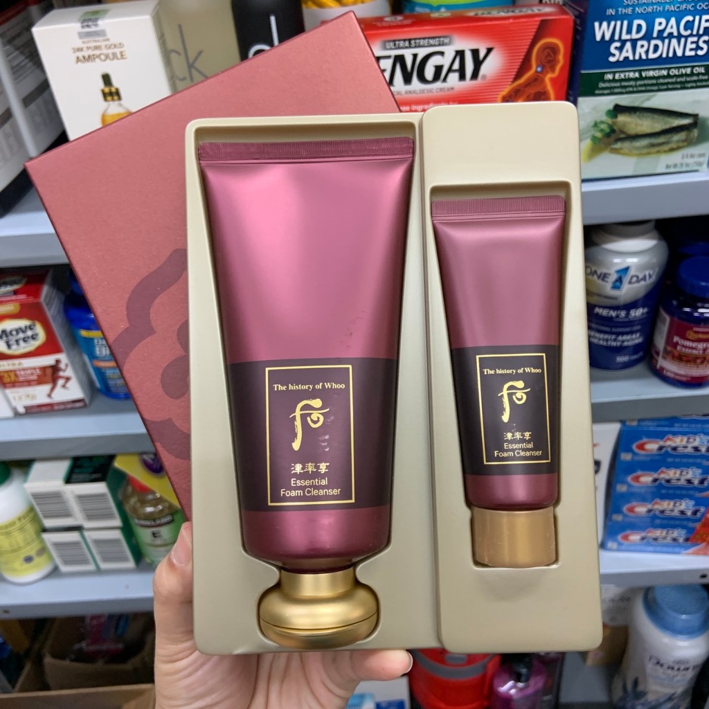 Sữa rửa mặt hoàng cung Whoo Essential Foam Cleanser Special Set - EDS Hàng Mỹ