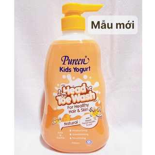 Tắm Gội Toàn Thân (Sữa Chua & Vani) Pureen 750ml