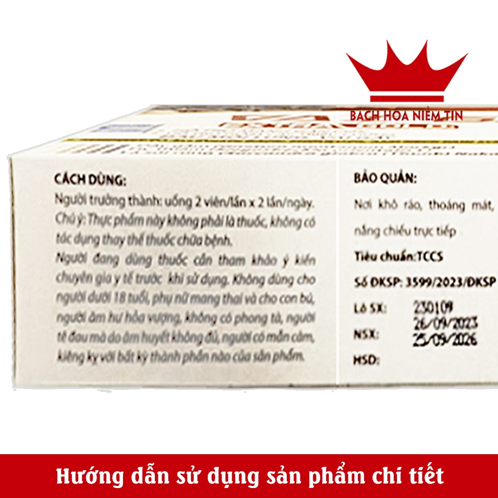 Viên Vai Gáy Extra Gold - thành phần Glucosamin giảm đau mỏi vai gáy giảm thoái hóa - hộp 30 viên