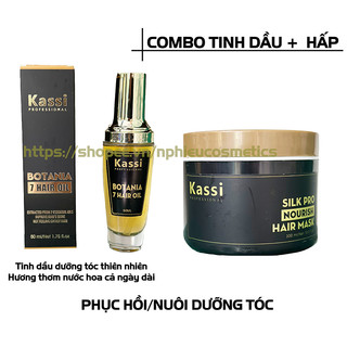 COMBO TINH DẦU DƯỠNG TÓC + HẤP DẦU KASSI