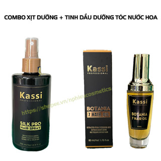 Combo Xịt dưỡng tóc Kassi + Tinh dầu dưỡng tóc Kassi Botania