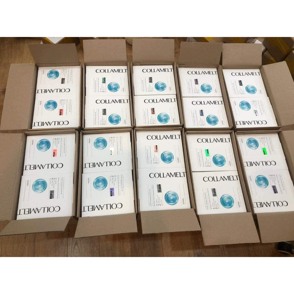 Mặt Nạ Collamelt VEMONTES Mask Pack hộp 5 miếng dưỡng ẩm tấm collagen thủy phân