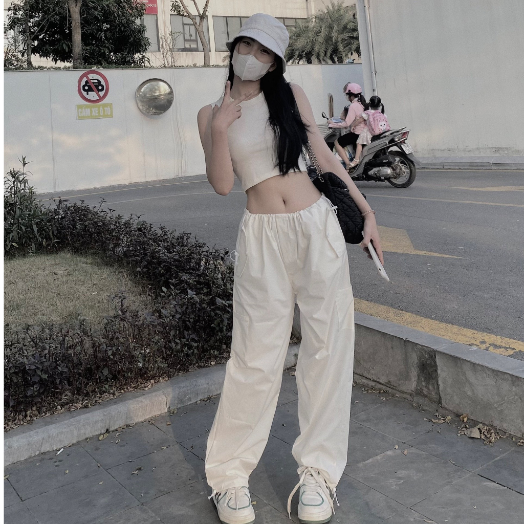 Quần Túi Hộp Dây Rút Chất Liệu Đũi Gió, Quần Jogger Túi Hộp Form Rộng Phong Cách Năng Động | BigBuy360 - bigbuy360.vn