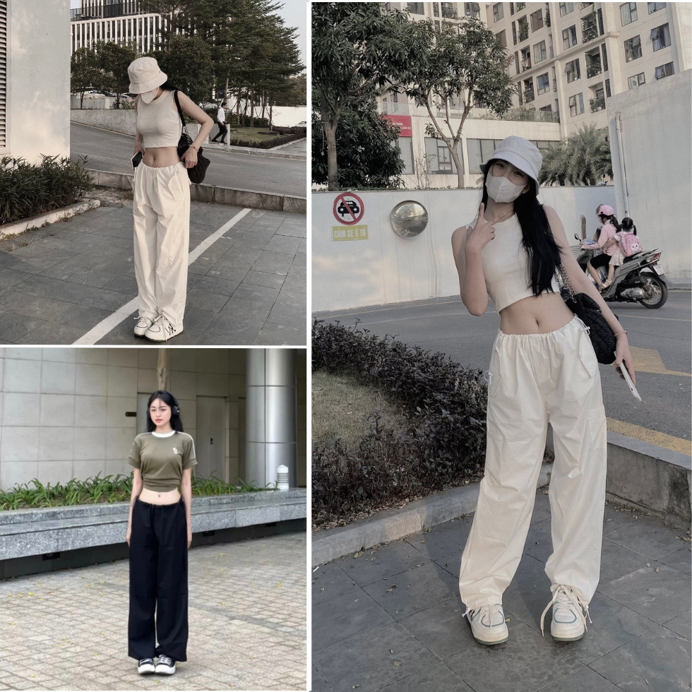 Quần Túi Hộp Dây Rút Chất Liệu Đũi Gió, Quần Jogger Túi Hộp Form Rộng Phong Cách Năng Động | BigBuy360 - bigbuy360.vn