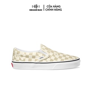 Giày vans classic slip-on floral checkerboard vn0009q7cd3