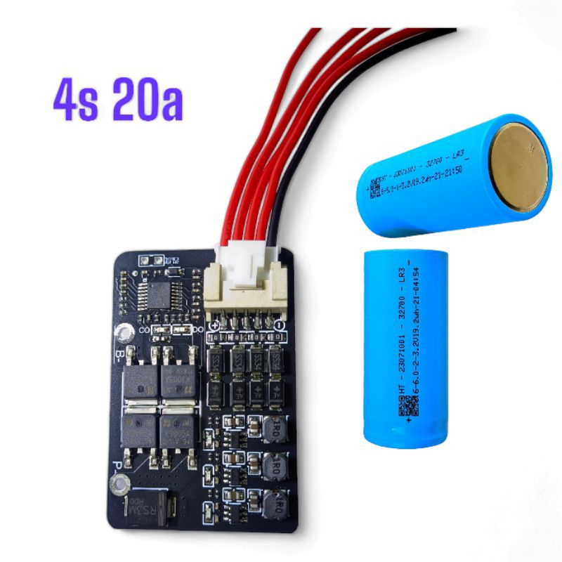 Mạch BMS 4s 12v 50a tích hợp cân bằng chủ động