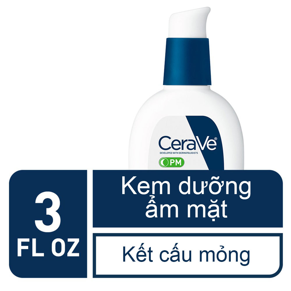 Làm trắng da CeraVe Facial Moisturizing Lotion PM 4% 89ML Kem dưỡng da phục hồi ban đêm