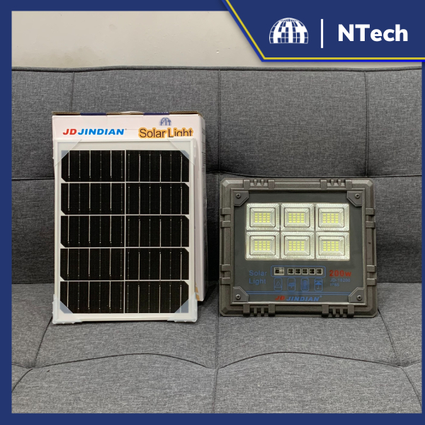 Đèn pha led năng lượng mặt trời JD-18200, công suất 200W- Bảo hành 2 năm