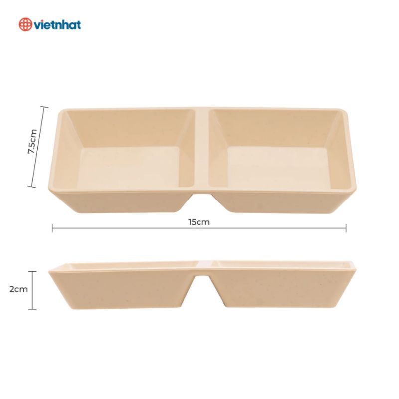 ĐĨA chấm nhựa phíp 2 ngăn, 3 ngăn đen và kem to và bé