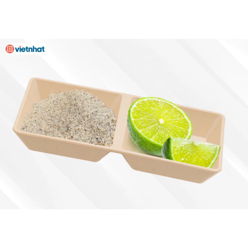 ĐĨA chấm nhựa phíp 2 ngăn, 3 ngăn đen và kem to và bé