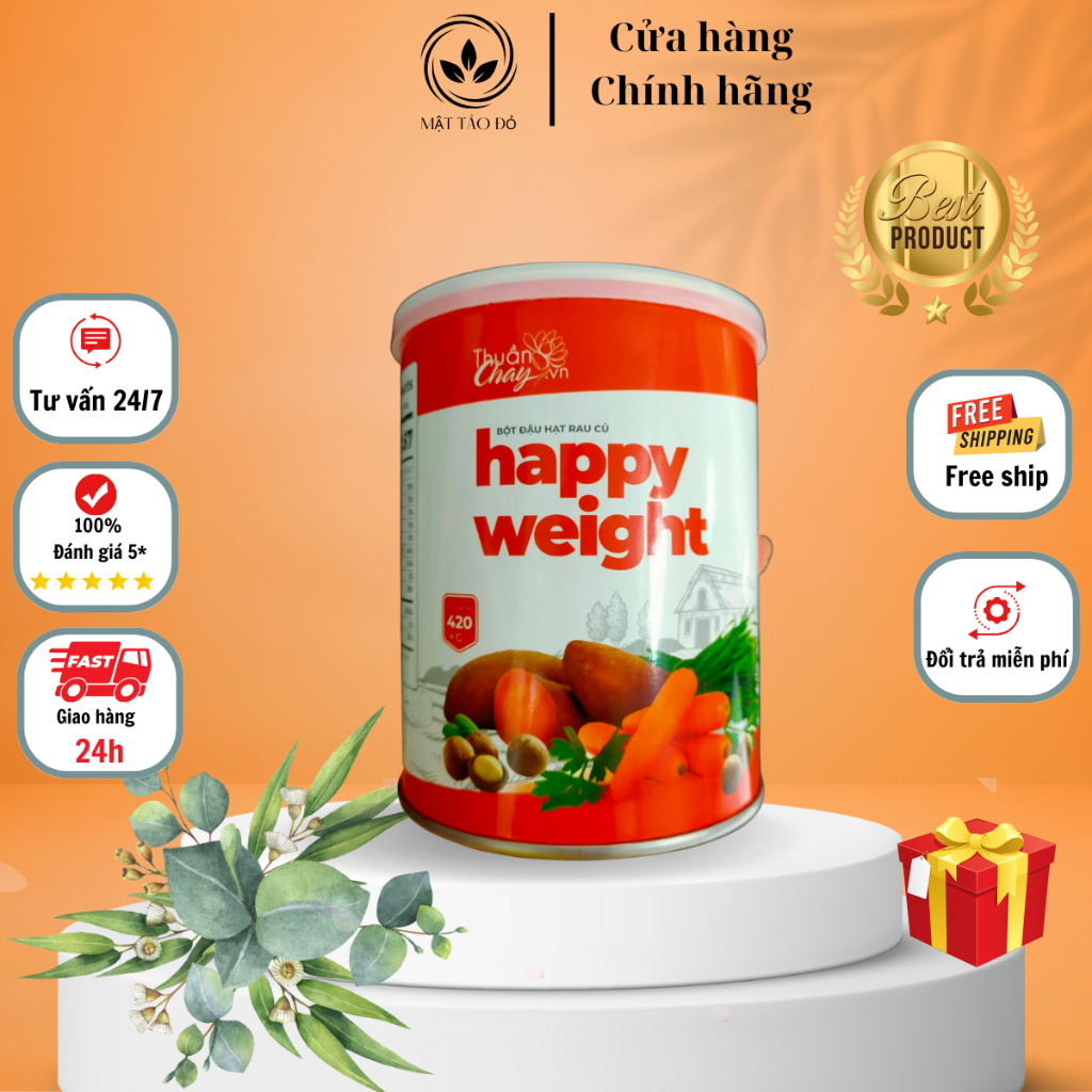 Ngũ Cốc Tăng Cân, Sữa Tăng Cân Cho Người Gầy Happy Weight Từ 17 Loại Đậu Hạt Và Rau Củ Cao Cấp