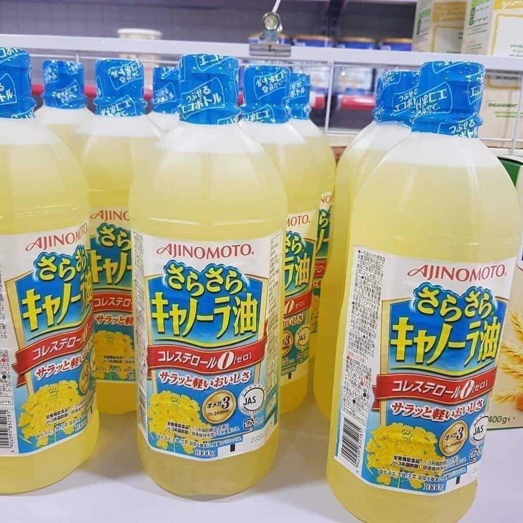 COMBO 2 dầu ăn Ajnomoto 1000g nội địa Nhật Bản