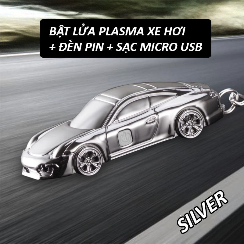 Quẹt Điện Plasma oto xe hơi móc khoá đa năng