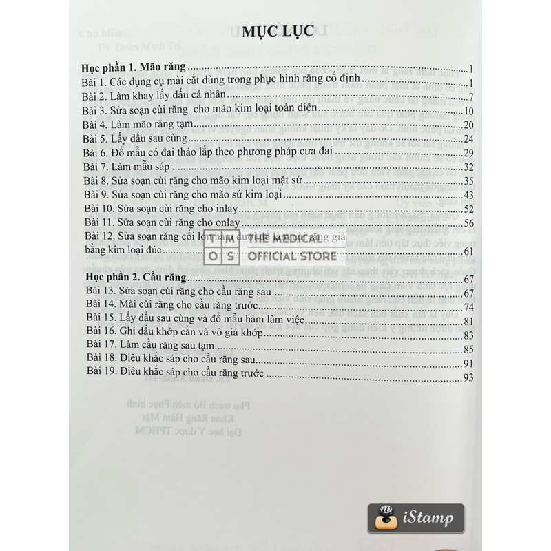 Sách - Phục Hình Răng Tháo Lắp Toàn Hàm Tmos