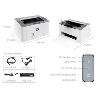 Máy in HP Laser 107w (4ZB78A