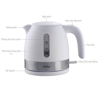 Bình đun siêu tốc delites 1 lít st10p01