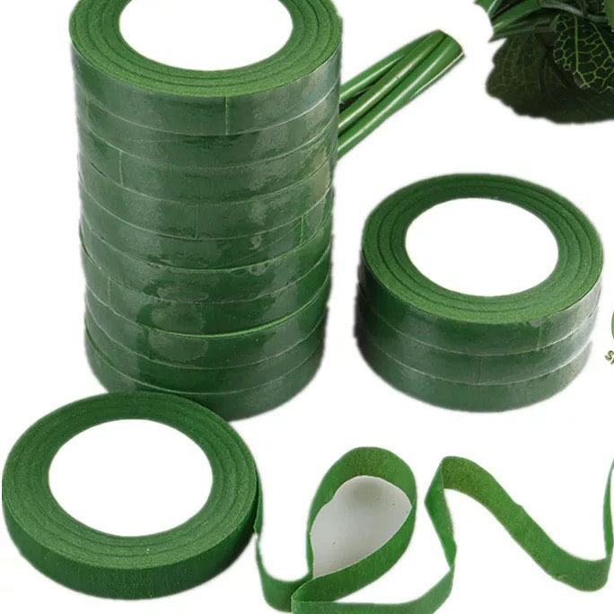 Cuộn băng keo sáp, băng dính sáp, sáp quấn cành hoa voan,hoa giấy,hoa đá pha lê, làm đồ trang trí handmade