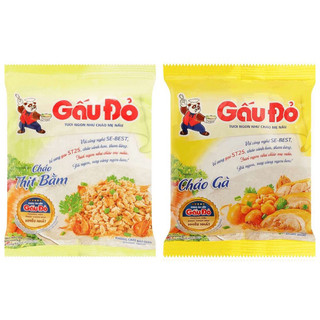Cháo gấu đỏ thịt bằm/thịt gà gói nhỏ 50gr