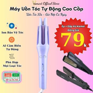  Máy Uốn Tóc Xoăn Tự Động Ion Âm Máy Làm Tóc Xoăn Sóng Lơi 3 Phút Tạo Kiểu Dễ Dùng Lõi Gốm Sứ Không Làm Tổn Thương Tóc 