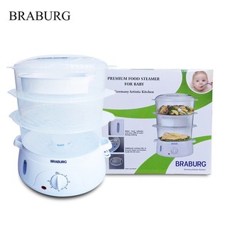 Nồi hấp điện 3 tầng Braburg B3K