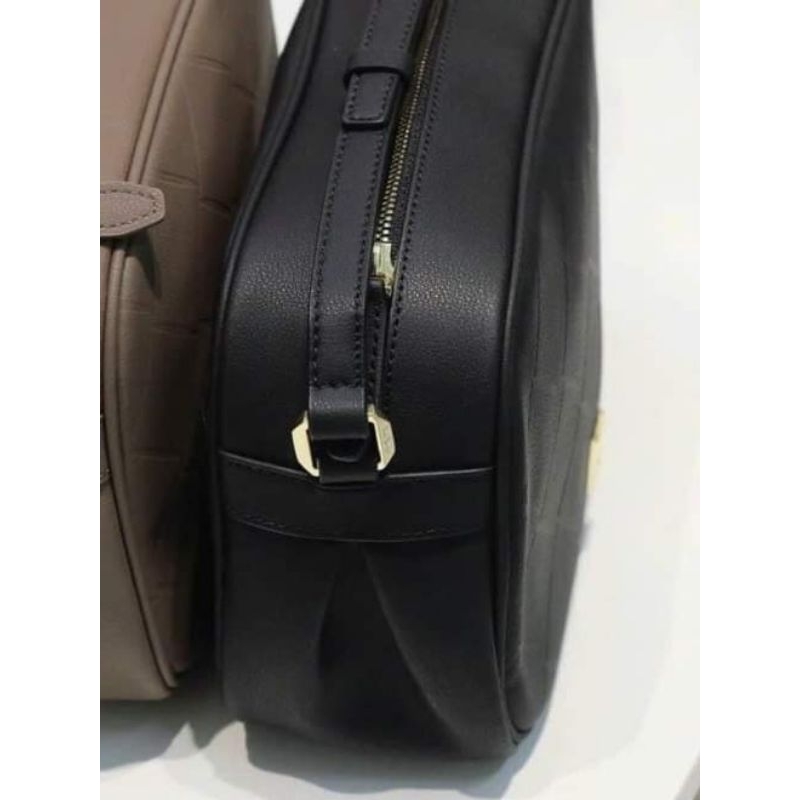 Túi xách nữ đeo chéo dáng túi hộp NICOLE MILLER NEW YORK chất liệu da bò size 23 cm