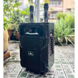 Loa Karaoke Bluetooth Di Động  Kiomic K108 Thùng Gỗ Bảng nâng cấp 2024